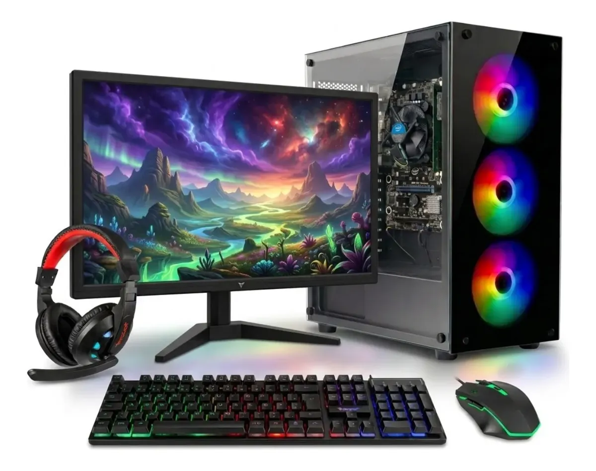 Computador Completo Pc I7 3.4ghz 16gb Ssd 480gb Monitor 19